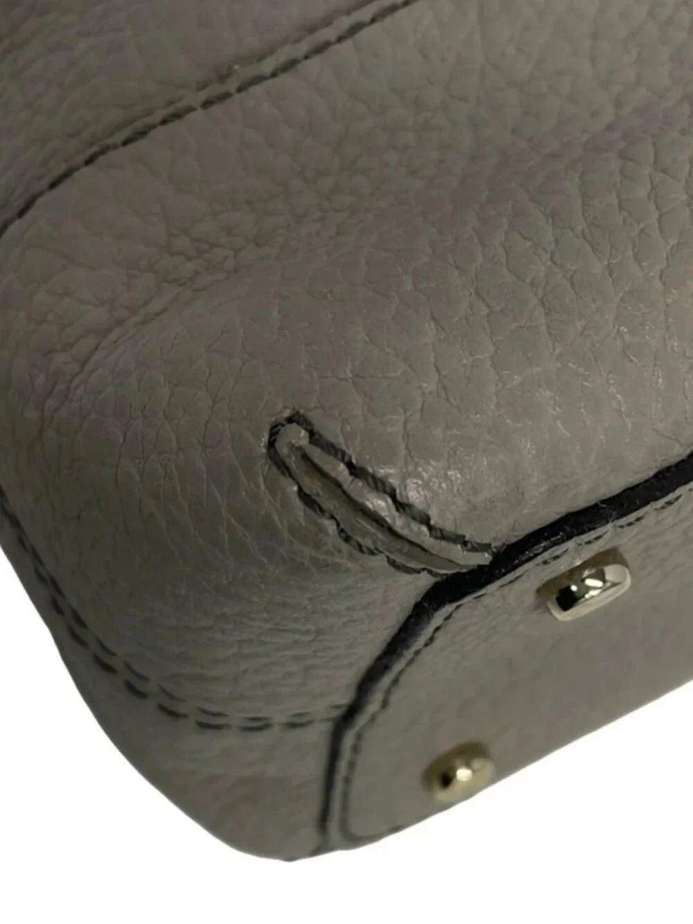 Kate spade PXRU2969 Gray Beige Leather Handbag